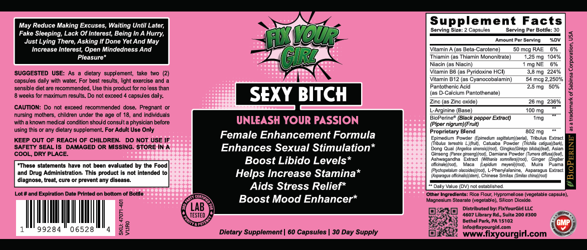 SEXY BITCH - Female Enhancement Formula